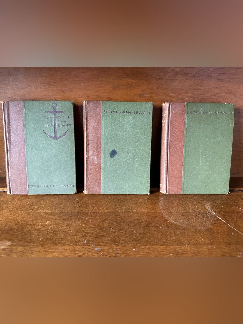 Antique Sarah Orne Jewett 3 Book Lot 1879, 1881, 1883 Houghton Mifflin Victorian
